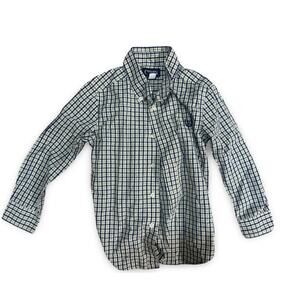 Chaps Button-Down Shirt Size 4T | Blue White Yellow Plaid